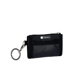 LeSportsac Sheen Zip Card Case Black Bags