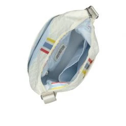 LeSportsac AEC Striped Zip Bucket Bag