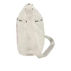 LeSportsac AEC Striped Zip Bucket Bag