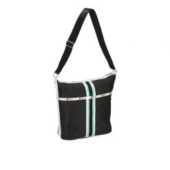 LeSportsac New Arrivals AEC Striped Zip Bucket Bag