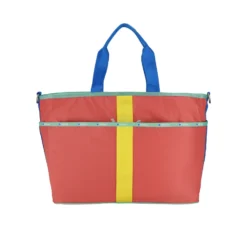 LeSportsac AEC Striped Large Zip Tote