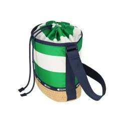 LeSportsac Raffia Drawstring Bag
