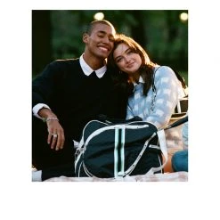 LeSportsac AEC Striped Tennis Bag